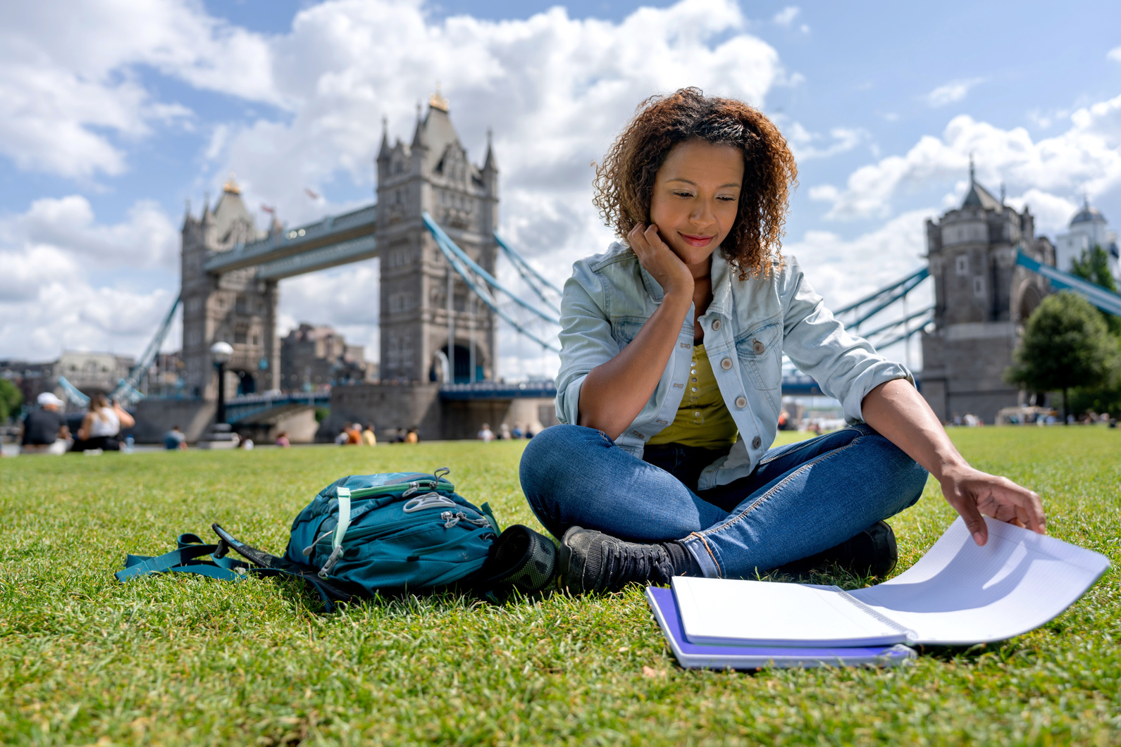 English student studying abroad in London